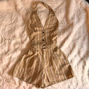 Tan Romper FashionNova